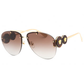 Versace 0VE2250 Sunglasses Gold/Grey Gradient Brown