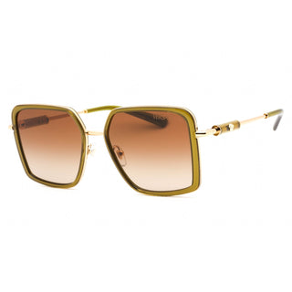 Versace 0VE2261 Sunglasses Transparent Green/Gold / Gradient Brown