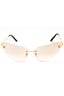 10028Z - Gold/Light Brown Silver Mirror