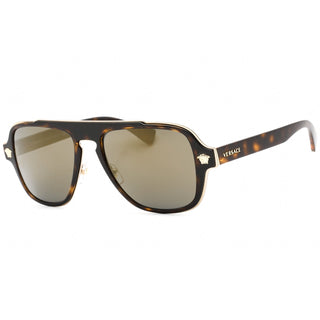 Versace VE2199 Sunglasses DARK HAVANA / dark grey mirror gold