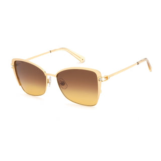 Swarovski SK0314 Sunglasses Matte Deep Gold / Gradient Brown Women's-AmbrogioShoes