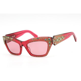 Swarovski SK0380 Sunglasses Shiny Pink / Bordeaux Women's-AmbrogioShoes