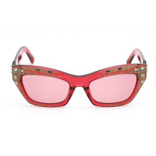 Swarovski SK0380 Sunglasses Shiny Pink / Bordeaux Women's-AmbrogioShoes