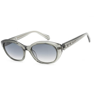 Swarovski SK0384 Sunglasses Transparent Dark Grey / Dark Grey Gradient Women's-AmbrogioShoes