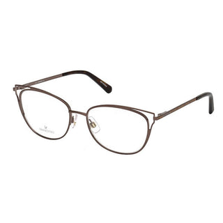 Swarovski SK5260 Eyeglasses Matte Dark Brown / Clear Lens-AmbrogioShoes