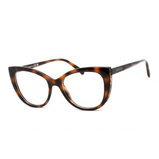 Swarovski SK5291 Eyeglasses Dark Havana / Clear Lens-AmbrogioShoes