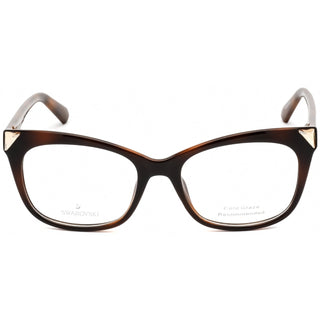 Swarovski SK5292 Eyeglasses Dark Havana / Clear Lens-AmbrogioShoes