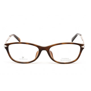 Swarovski SK5293-D Eyeglasses Dark Havana / Clear Lens-AmbrogioShoes