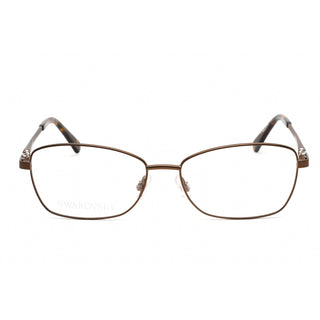 Swarovski SK5337 Eyeglasses Matte Dark Brown / Clear Lens-AmbrogioShoes