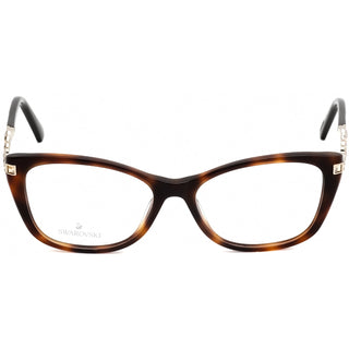 Swarovski SK5343 Eyeglasses Dark Havana / Clear Lens-AmbrogioShoes