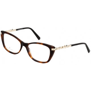 Swarovski SK5343 Eyeglasses Dark Havana / Clear Lens-AmbrogioShoes