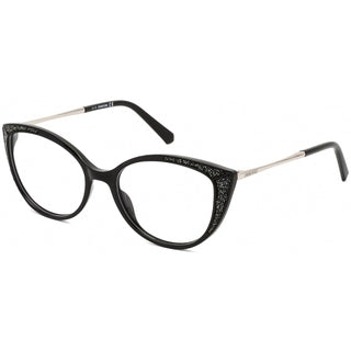 Swarovski SK5362 Eyeglasses Shiny Black / Clear Lens-AmbrogioShoes
