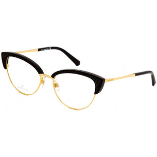 Swarovski SK5363 Eyeglasses Shiny Dark Brown / Clear Lens-AmbrogioShoes