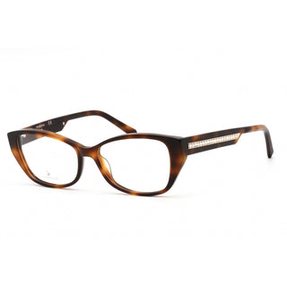 Swarovski SK5391 Eyeglasses Dark Havana / Clear Lens-AmbrogioShoes