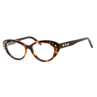 Swarovski SK5429 Eyeglasses Dark Havana / Clear Lens-AmbrogioShoes