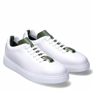 T-Kit Garden Fabric / Leather - Green-AmbrogioShoes