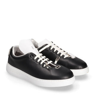 T-Switch Leather Sneakers - Black-AmbrogioShoes