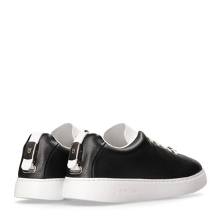 T-Switch Leather Sneakers - Black-AmbrogioShoes