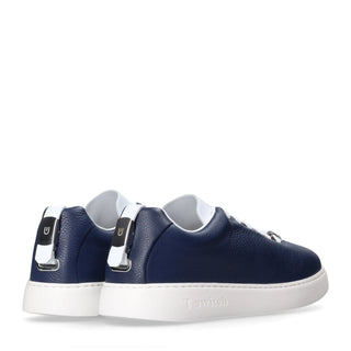 T-Switch Leather Sneakers - Blue-AmbrogioShoes