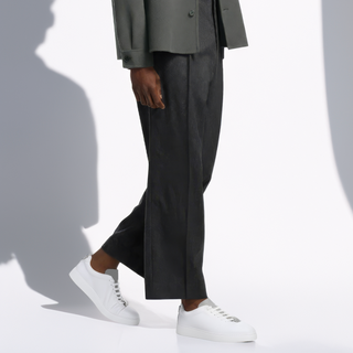 T-Switch Leather Sneakers - White-AmbrogioShoes