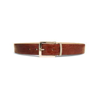 Tuzzi Uomo Men's Italian Genuine Exotic Crocodile Men's Luxury Belt (TZ1000)