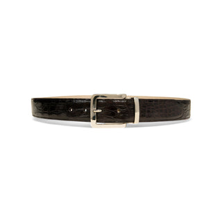 Tuzzi Uomo Men's Italian Genuine Exotic Crocodile Men's Luxury Belt (TZ1000)