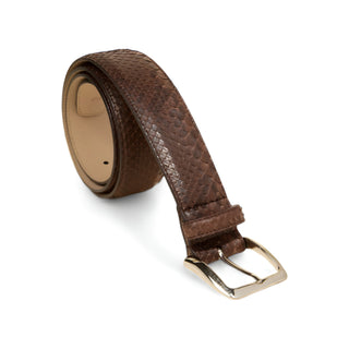 Tuzzi Uomo Men's Italian Genuine Python Men's Luxury Belt (TZ1003)