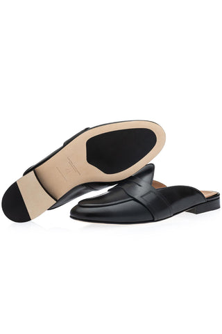 Tangerine 9 Nappa Mule-Dellamoda