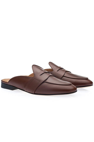 Tangerine 9 Nappa Mule-Dellamoda