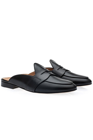 Tangerine 9 Nappa Mule-Dellamoda