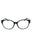 8055 - Black On Tiffany Blue/Clear demo lens