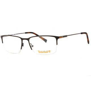 Timberland TB1758 Eyeglasses matte dark brown / clear demo lens-AmbrogioShoes