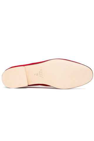 Tippa Suede Loafer - Red-Dellamoda