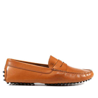 Tods Shoes for Men Gommini Driving Leather Loafers Cogniac (TDM21)-AmbrogioShoes