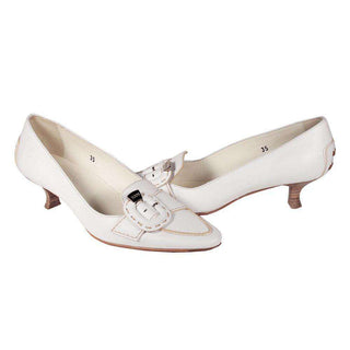 Tods Shoes for Women White Leather Low Heels (TDW12)-AmbrogioShoes