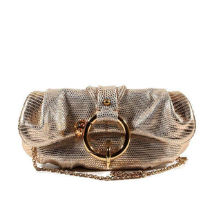 Tods Handbag Python Print Leather Evening Bag Pink (TD1741)-AmbrogioShoes