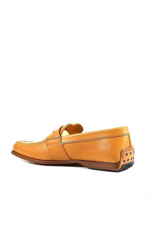 Tods Men's Designer Shoes Italian Mocassimo Greca Nuovo Driver Beige Leather (TDM10)