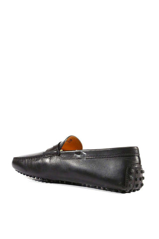 Tods Men Gommini Driving Leather Square Toe Loafers Black (TDM25)
