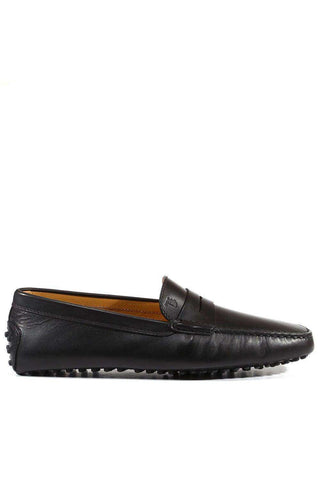 Tods Men Gommini Driving Leather Square Toe Loafers Black (TDM25)