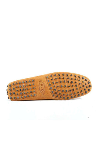 Tods Men Gommini Textured leather Moccasin Nuovo Beige(TDM31)