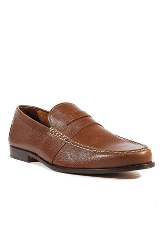 Tods Moassiomo Wilson Pebbeled Leather Dark Brown (TDM13)