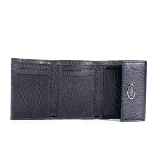Tods Women's Wallet wallet logo leather Foglio Navy (TDWA02)-AmbrogioShoes