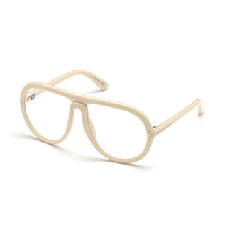 Tom Ford FT0768 Sunglasses Ivory / Clear Lens Unisex-AmbrogioShoes
