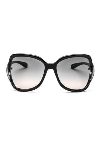 Tom Ford FT0578 Sunglasses Shiny Black / Gradient Smoke