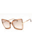 GIA 57G - Shiny Beige Havana/Brown Mirror