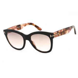 Tom Ford FT0870 Sunglasses black/other / gradient brown Unisex-AmbrogioShoes
