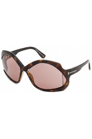 Tom Ford FT0903 Sunglasses Dark Havana / brown Women's (S)