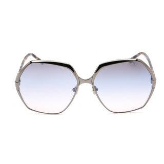 Tom Ford FT0912 Sunglasses shiny light ruthenium / gradient smoke Women's-AmbrogioShoes