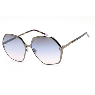 Tom Ford FT0912 Sunglasses shiny light ruthenium / gradient smoke-AmbrogioShoes