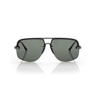 Tom Ford FT1003 Hugo Sunglasses Gray / Green Unisex-AmbrogioShoes